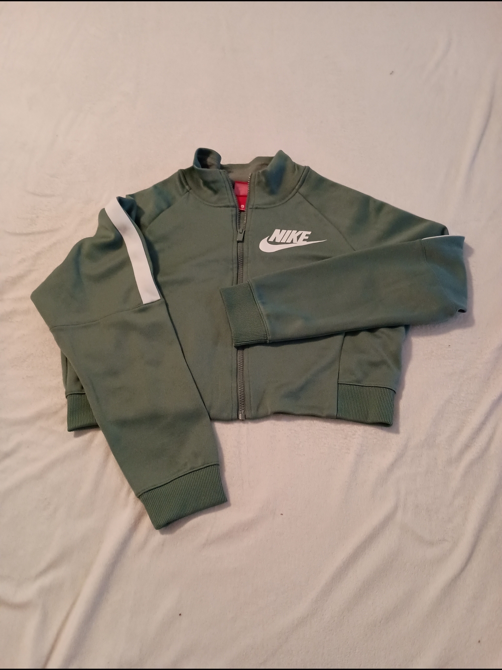 Nike N98 Cropped Track Jacket Women's Size Medium In Sequoia